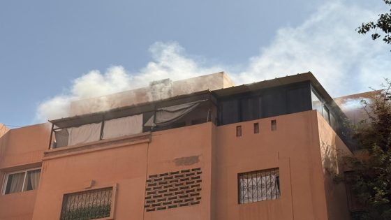 تماس كهربائي يتسبب في حريق بشقة بالمحاميد 9 مراكش