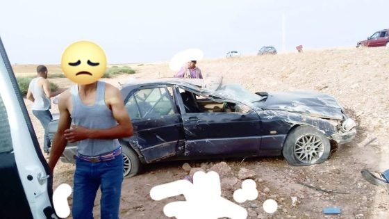 حادثة سير خطيرة على مستوى طريق البروج ـ خريبكة
