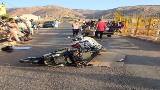 حادثة سير خطيرة بجماعة بني عياط إثر اصطدام دراجتين ناريتين