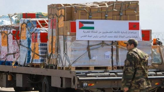الملك يأمر بإرسال مساعدات إنسانية وطبية عاجلة للشعب الفلسطيني.