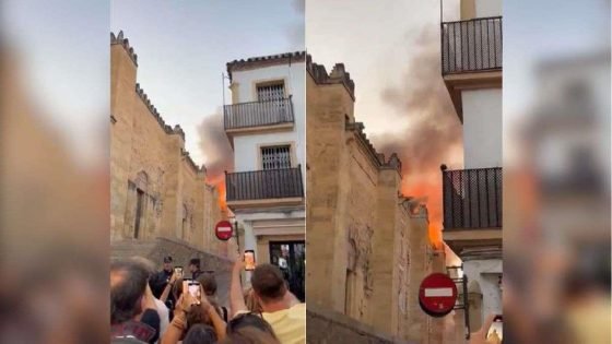 اندلاع حريق في مسجد قرطبة بإسبانيا