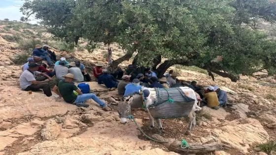 دوار آيت إملول يبادر لتعبيد طريق معزولة بإمكانيات ذاتية ( صور )