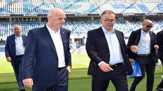 إنفاتينو يزور الملعب الكبير بطنجة ويشيد بتقدم الأشغال