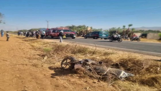 مصرع سيدة وإصابة سائق دراجة نارية في حادث خطير ببني عياط إقليم أزيلال