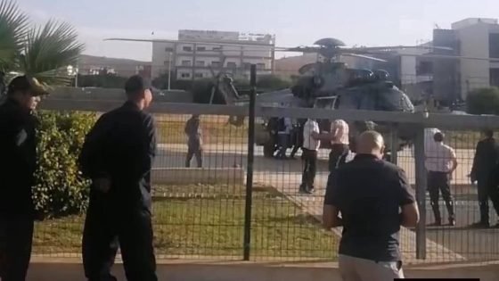 مروحية تقل الطالب أمين بوسعادة إلى الرباط