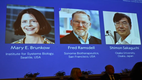 أمريكيان وياباني يفوزون بجائزة نوبل للطب لعام 2025