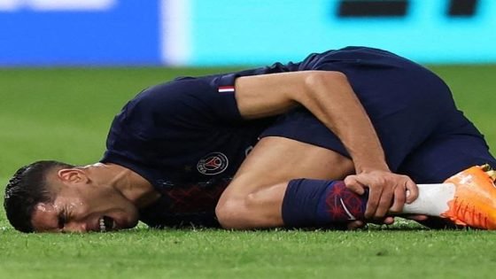 بلاغ رسمي من سان جرمان .. طبيعة إصابة حكيمي ومدة الغياب