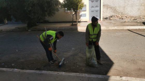 حملة واسعة للنظافة بتراب قيادة انخيلة الخزازنة لتعزيز الوعي البيئي