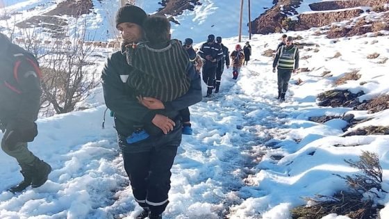 إنقاذ رحل عالقين بالثلوج في ميدلت