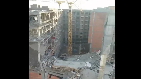 انهيار عمارة في طور البناء بمراكش