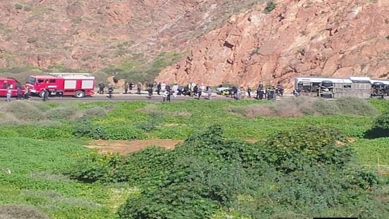 مستجدات في حادث انقلاب حافلة بمنحدر أد بوشني بين سيدي إفني وميراللفت