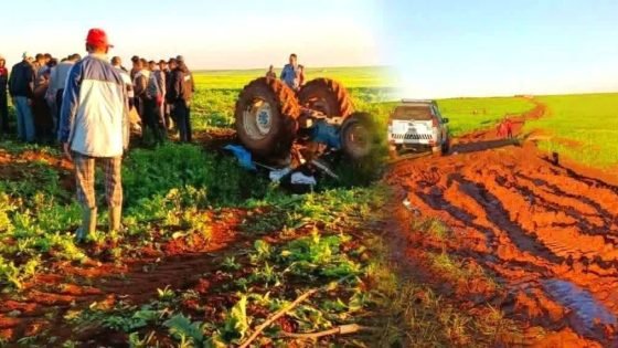 انقلاب جرار فلاحي بسطات ينهي حياة مرافق ويصيب السائق بجروح