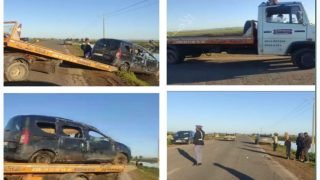 القنيطرة : الألطاف الإلهية تنجي ركاب سيارة خفيفة من موت محقق (صور )