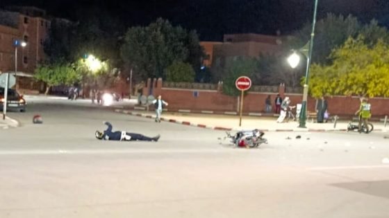 إصابة شرطي وشابين في حادثة سير خطيرة بورزازات ( صور )