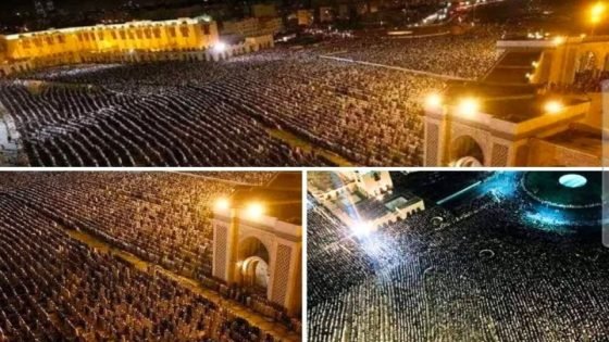 صورة تختصر عظمة رمضان في المغرب: مصلون بالآلاف في مسجد الحسن الثاني