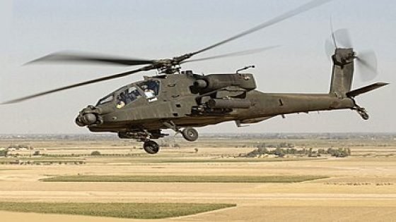 051021-F-2828D-284
A U.S. Army AH-64D Longbow Apache, 1st Battalion, 101st Aviation Regiment, Fort Campbell Ky., provides ground forces with air support from Forward Operating Base Speicher Iraq, Oct. 21, 2005, during Operation Iraqi Freedom. (U.S. Air Force photo by Tech. Sgt. Andy Dunaway) (Released) The 1st Battalion, 101st Aviation Regiment, the “Expect No Mercy” Battalion, is the premier attack helicopter battalion in the United States Army. Its lethal fleet of 24 Ah-64D Longbow Apaches is currently conducting combat operations in Northern Iraq, caring on a long tradition of excellence among Army Aviation. 1-101st first gained notoriety during Operation Desert Storm in 1991, when it fired the first shots of the Gulf War during Operation Normandy, destroying key Iraqi radar sites and creating a safe corridor for US aircraft to commence the air campaign. The battalion again proved itself during Operation Iraqi Freedom in 2003-2004, conducting several mobile strike deep attacks during major combat operations followed by eight months of quick reaction force (QRF), reconnaissance, and VIP security missions during stability and support operations (SASO). After a rigorous 19 months of training and maintenance back at Fort Campbell, Kentucky, the “Expect No Mercy” battalion deployed to Iraq for its second OIF tour. Since arriving in Iraq, the battalion has conducted an aggressive Relief-in-Place/Transfer-of-Authority (REP/TOA) with 8-229th Aviation Regiment from Fort Knox, Kentucky. The battalion is on track to fly over 1000 combat hours in October, and is already making an impact on operations in Iraq. Initial combat missions involved teams of two “No Mercy” aircraft along with one 8-229th aircraft conducting local area orientations (LAO) to familiarize aircrews with the environment, geography, and unity on the ground. By no means was an LAO an administrative mission though: while on orientations, aircrews participated in numerous reconnaissance missions to
