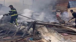 حريق بسوق الماشية بالعيون يخلف نفوق عشرات الأغنام