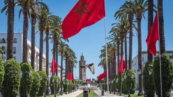 A picture taken on May 24, 2020 shows a deserted street in Rabat, as the country is under lockdown to stop the spread of the Covid-19 disease caused by the novel coronavirus, on the first day of the Eid al-Fitr feast marking the end of the Muslim holy month of Ramadan. (Photo by FADEL SENNA / AFP)
