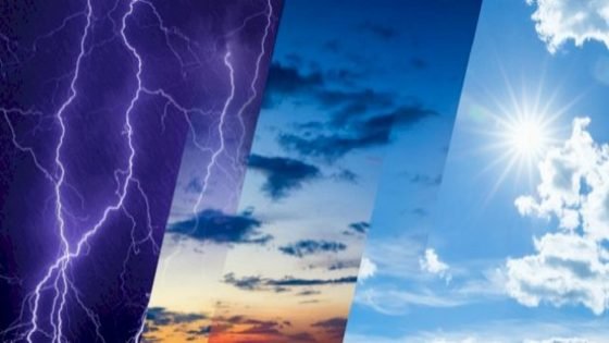 طقس الثلاثاء: حرارة بالجنوب وزخات رعدية متفرقة