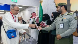 حجاج مغاربة يبلغون المدينة المنورة