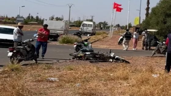 مصرع عامل توصيل طلبات في حادثة سير مروعة بضواحي مراكش