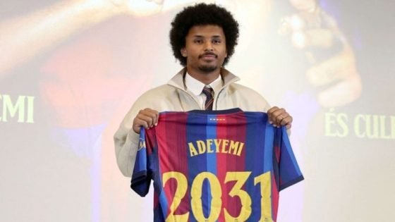 برشلونة يتعاقد مع المهاجم الألماني كريم أديمي حتى 2031
