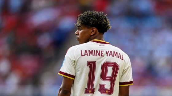 June 26, 2026, Guadalajara, Jalisco, Mexico: Lamine Yamal of Spain looks on during the FIFA World Cup 2026 match between Tunisia and Japan. Tunisia hosted Japan at Guadalajara Stadium on June 26, 2026 in Guadalajara, Mexico (Credit Image: © Martin Fonseca/ZUMA Press Wire)