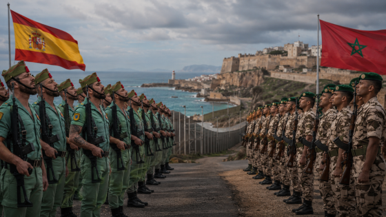 الجيش المغرب وسبتة مليلية اسبانيا
