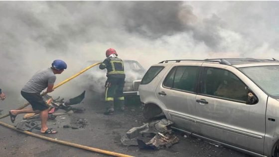 خسائر مادية فادحة.. حريق مهول يلتهم أزيد من 20 سيارة بـ«لافيراي» مراكش