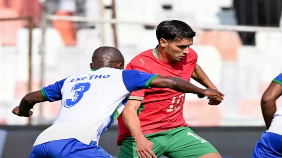 المنتخب المغربي يتجاوز ليسوتو بثنائية في تصفيات كأس إفريقيا