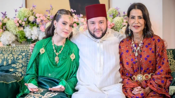 عقد قران مولاي إدريس الفيلالي نجل الأميرة للا مريم بالشابة أحلام أومحا